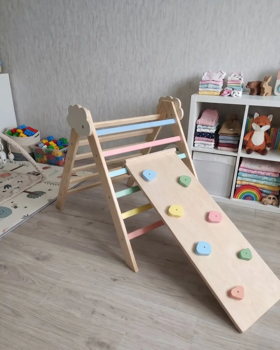 Review van Barin Toys: Wolk peuter klimrek in gebruik